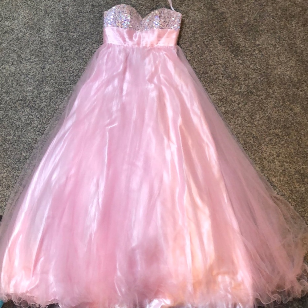 Pink prom dress